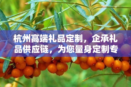 杭州高端礼品定制，企承礼品供应链，为您量身定制专属礼品
